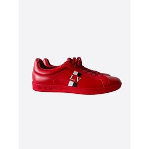 Louis Vuitton Red LV Stripe Luxembourg Trainers
